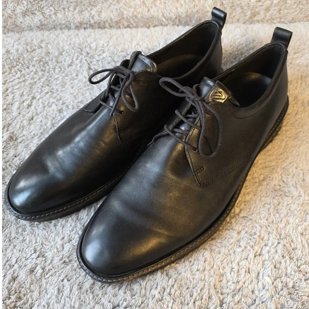 ECCO Men's St.1 Hybrid Plain Toe Derby Oxford Dress Shoes US 13-13.5 /47‎ $250